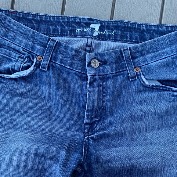 seven for all mankin capri jeans cut 705474 style U17102S-202S - Picture 4 of 14